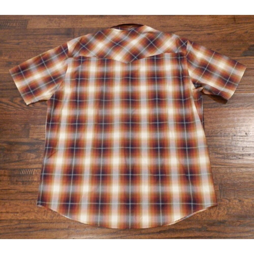 Pendleton Frontier Men's Button Down Brown Plaid … - image 2